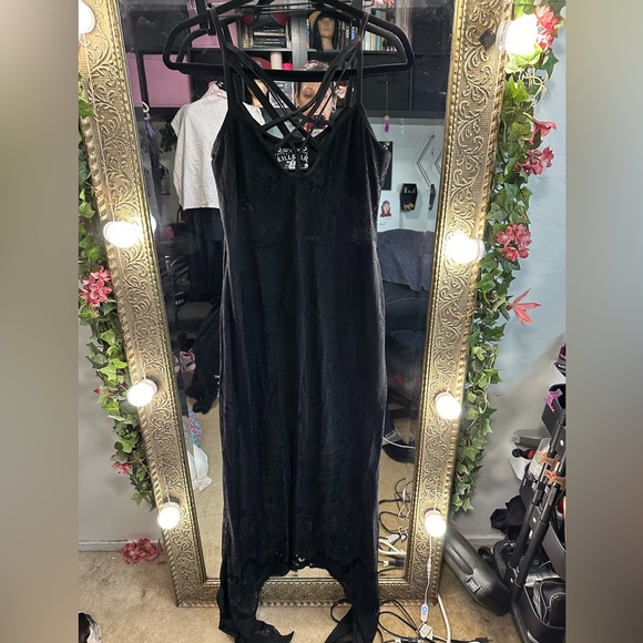 NWT Killstar Deadly Beloved Maxi Dress L - Picture 2 of 6